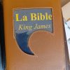 La bible King James en Français avec pochette en cuir